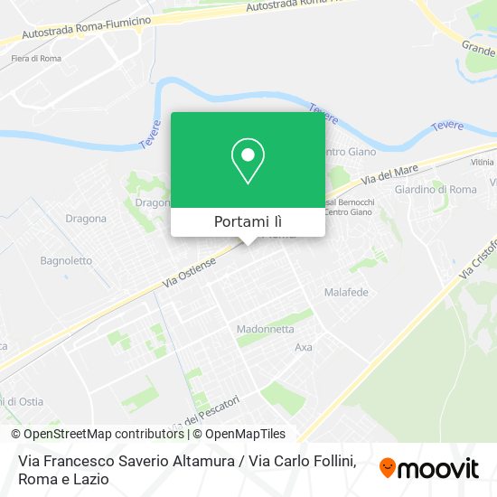 Mappa Via Francesco Saverio Altamura / Via Carlo Follini