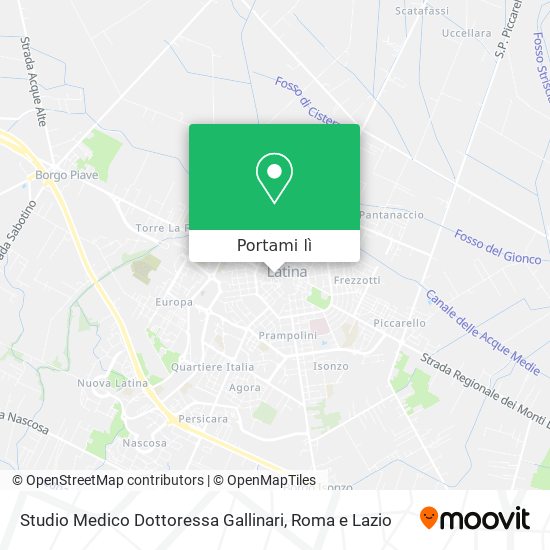 Mappa Studio Medico Dottoressa Gallinari