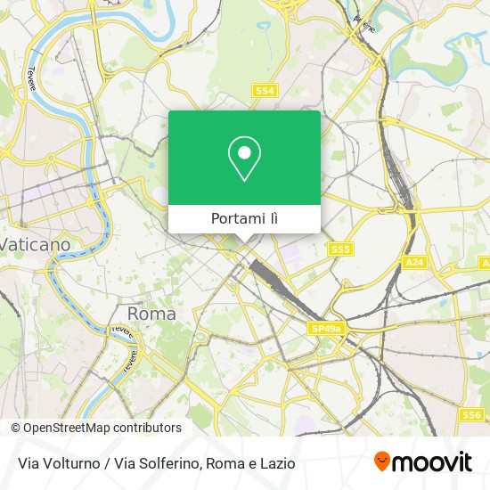 Mappa Via Volturno / Via Solferino