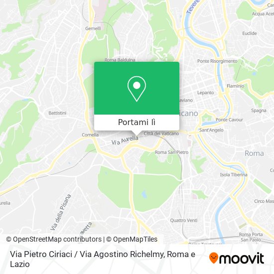 Mappa Via Pietro Ciriaci / Via Agostino Richelmy