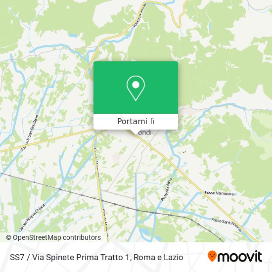 Mappa SS7 / Via Spinete Prima Tratto 1
