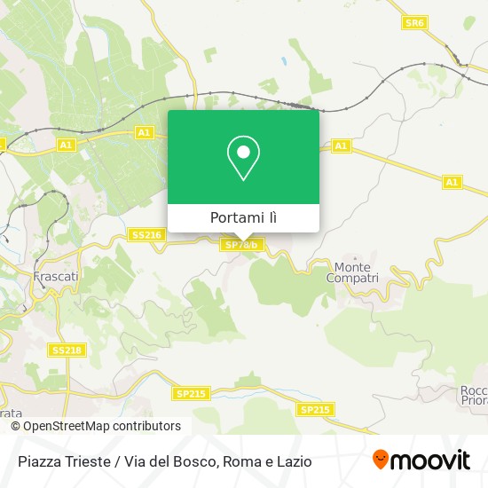 Mappa Piazza Trieste / Via del Bosco