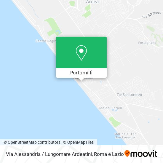 Mappa Via Alessandria / Lungomare Ardeatini