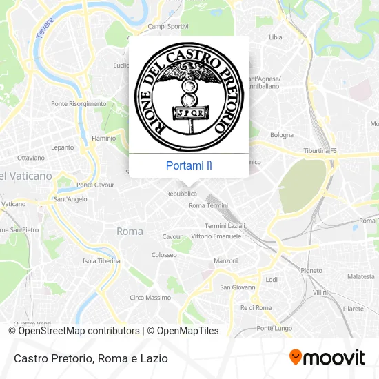 Mappa Castro Pretorio