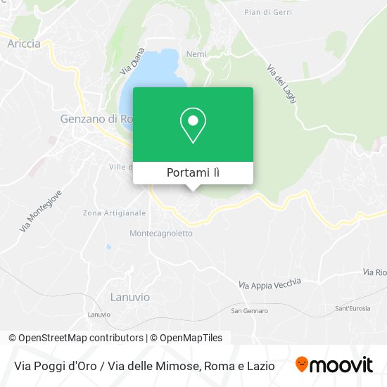Mappa Via Poggi d'Oro / Via delle Mimose