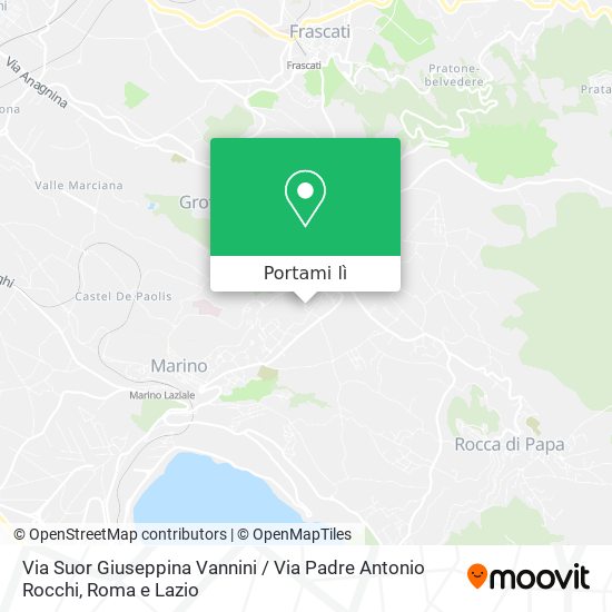 Mappa Via Suor Giuseppina Vannini / Via Padre Antonio Rocchi