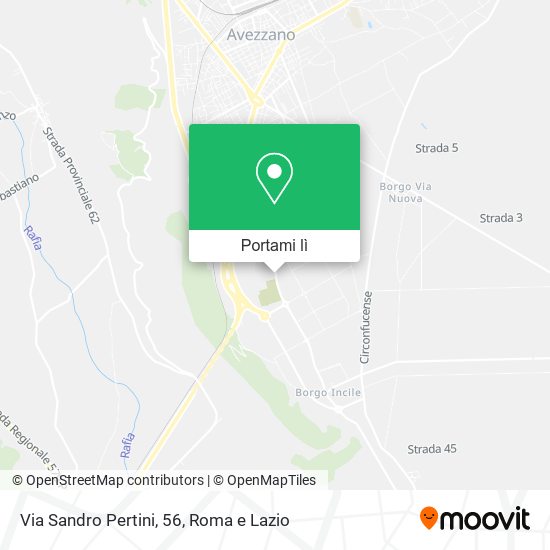 Mappa Via Sandro Pertini, 56
