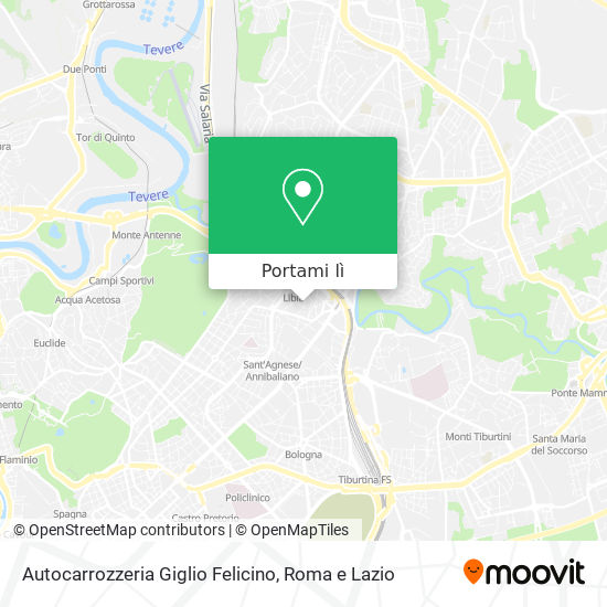 Mappa Autocarrozzeria Giglio Felicino