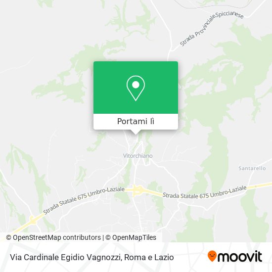 Mappa Via Cardinale Egidio Vagnozzi