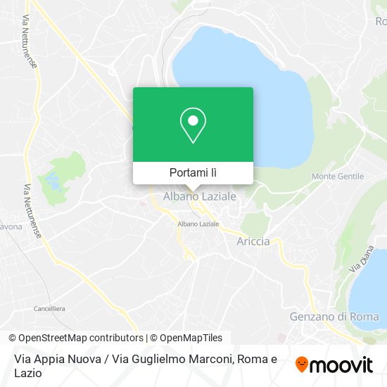 Mappa Via Appia Nuova / Via Guglielmo Marconi