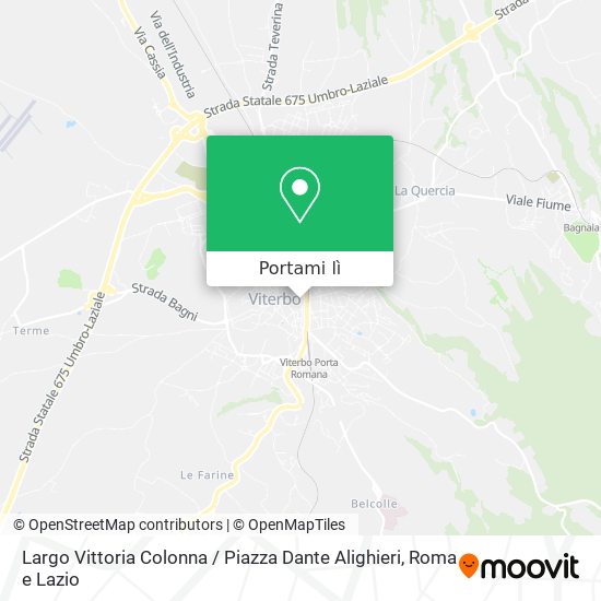 Mappa Largo Vittoria Colonna / Piazza Dante Alighieri