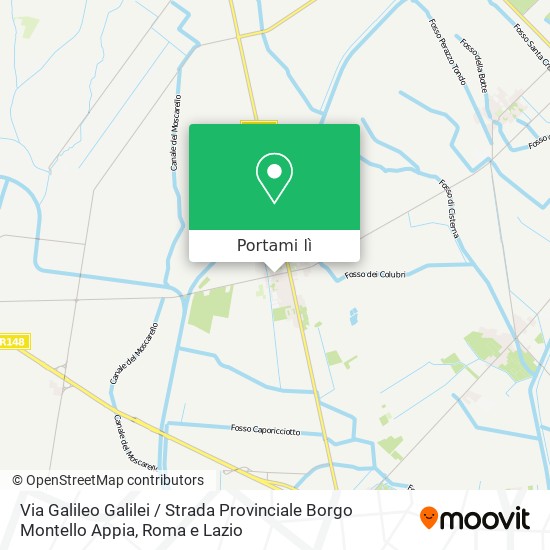 Mappa Via Galileo Galilei / Strada Provinciale Borgo Montello Appia