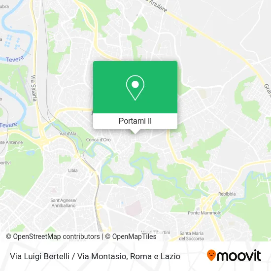 Mappa Via Luigi Bertelli / Via Montasio