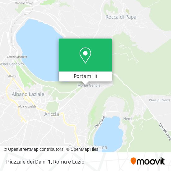 Mappa Piazzale dei Daini  1