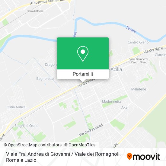 Mappa Viale Fra' Andrea di Giovanni / Viale dei Romagnoli