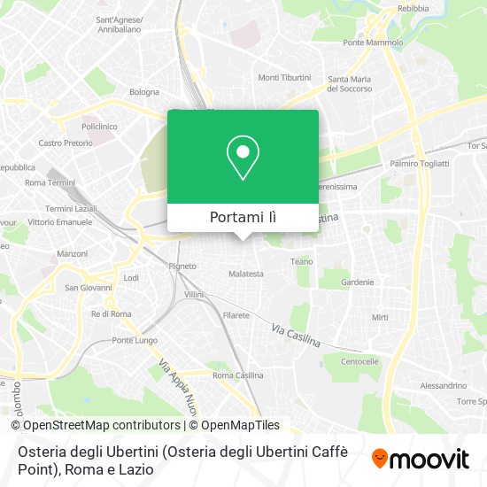 Mappa Osteria degli Ubertini (Osteria degli Ubertini Caffè Point)