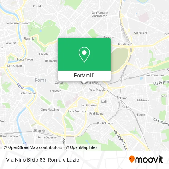 Mappa Via Nino Bixio  83