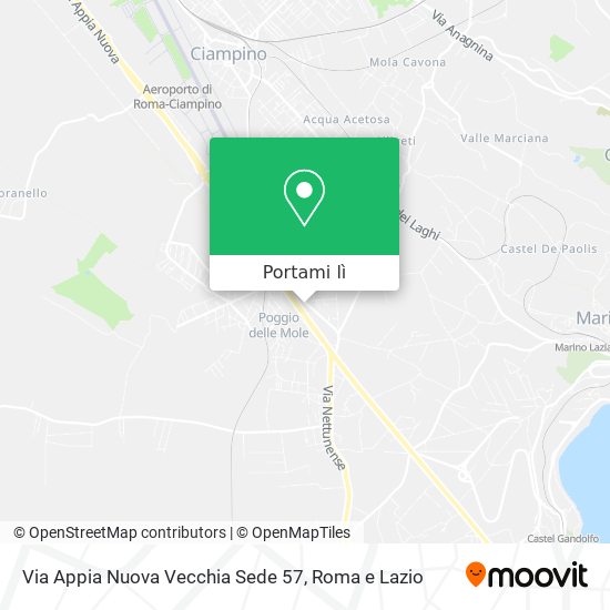 Mappa Via Appia Nuova Vecchia Sede  57