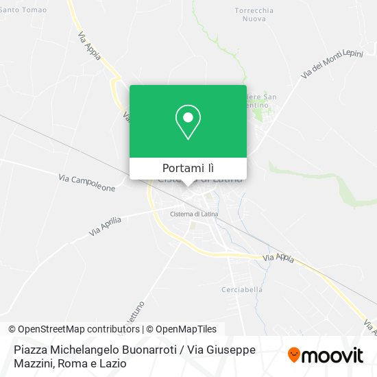 Mappa Piazza Michelangelo Buonarroti / Via Giuseppe Mazzini