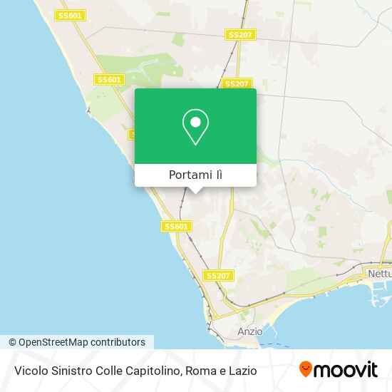 Mappa Vicolo Sinistro Colle Capitolino