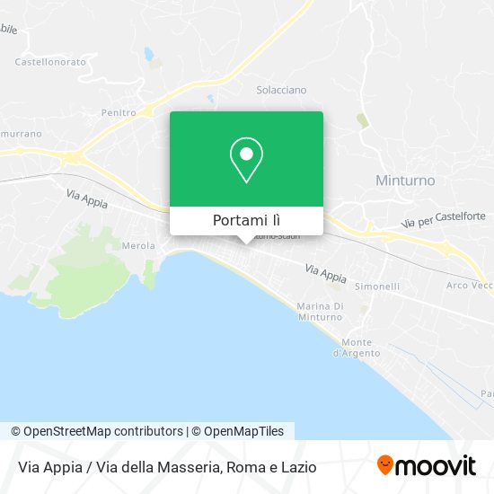 Mappa Via Appia / Via della Masseria