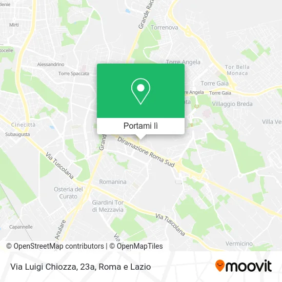 Mappa Via Luigi Chiozza, 23a