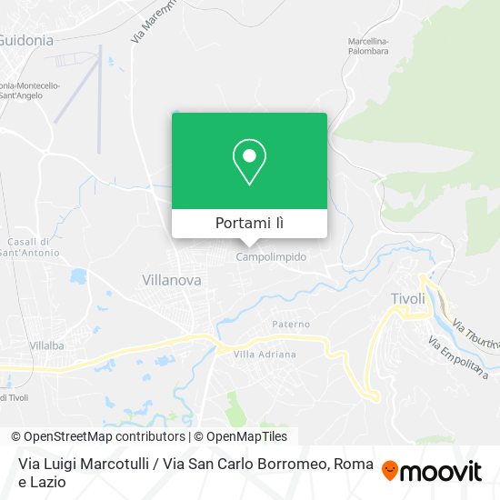 Mappa Via Luigi Marcotulli / Via San Carlo Borromeo