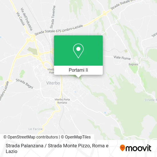 Mappa Strada Palanzana / Strada Monte Pizzo