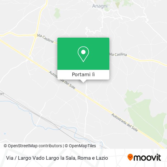 Mappa Via / Largo Vado Largo la Sala