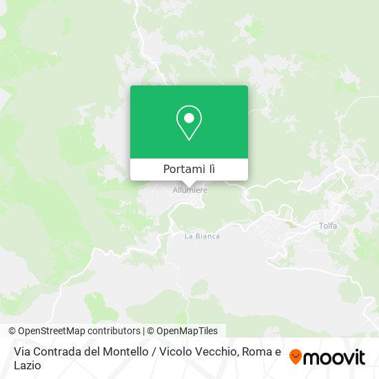 Mappa Via Contrada del Montello / Vicolo Vecchio