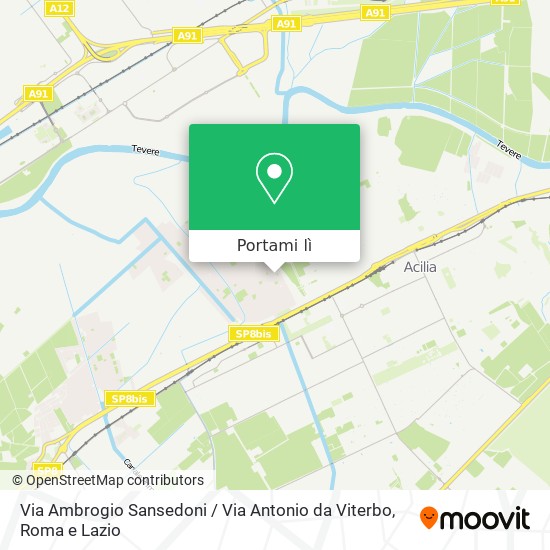 Mappa Via Ambrogio Sansedoni / Via Antonio da Viterbo