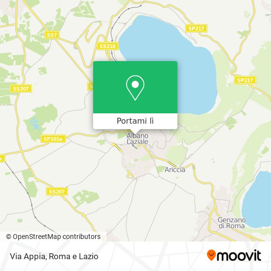 Mappa Via Appia