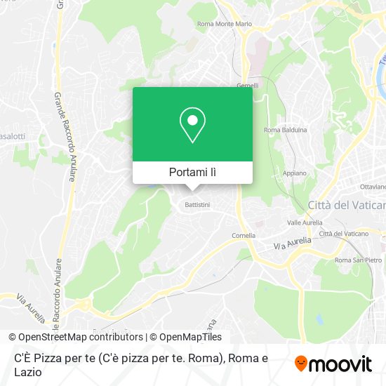 Mappa C'È Pizza per te (C'è pizza per te. Roma)