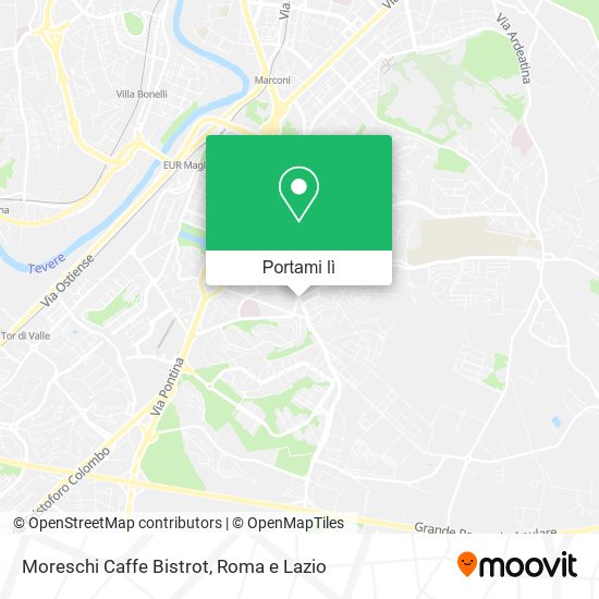 Mappa Moreschi Caffe Bistrot