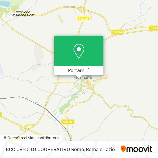 Mappa BCC CREDITO COOPERATIVO Roma