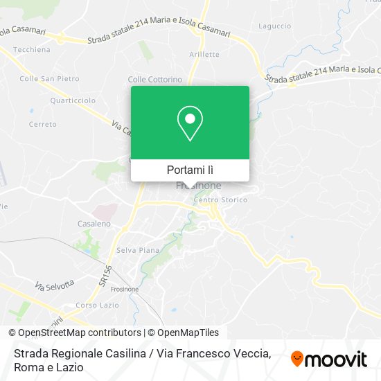 Mappa Strada Regionale Casilina / Via Francesco Veccia