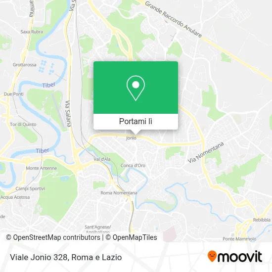 Mappa Viale Jonio  328