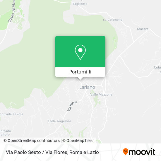 Mappa Via Paolo Sesto / Via Flores