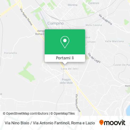 Mappa Via Nino Bixio / Via Antonio Fantinoli