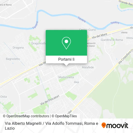 Mappa Via Alberto Magnelli / Via Adolfo Tommasi