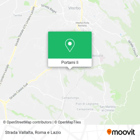 Mappa Strada Vallalta