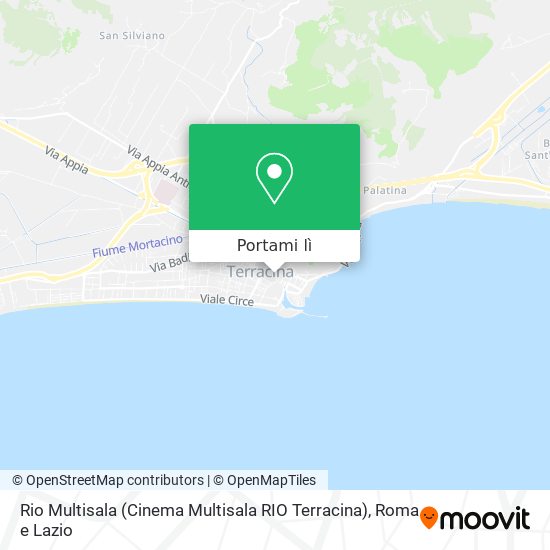 Mappa Rio Multisala (Cinema Multisala RIO Terracina)