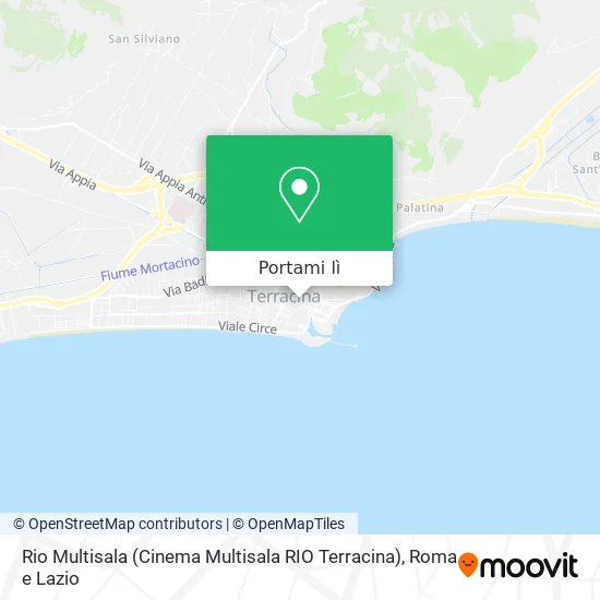 Mappa Rio Multisala (Cinema Multisala RIO Terracina)