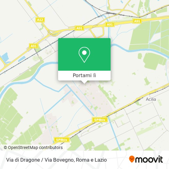 Mappa Via di Dragone / Via Bovegno