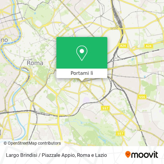 Mappa Largo Brindisi / Piazzale Appio