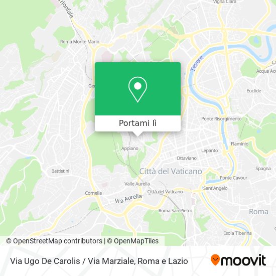 Mappa Via Ugo De Carolis / Via Marziale