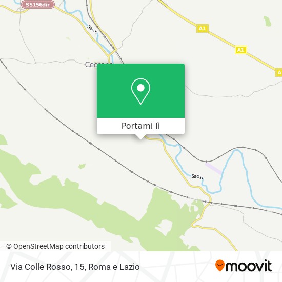 Mappa Via Colle Rosso, 15