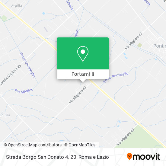Mappa Strada Borgo San Donato 4, 20