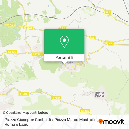 Mappa Piazza Giuseppe Garibaldi / Piazza Marco Mastrofini