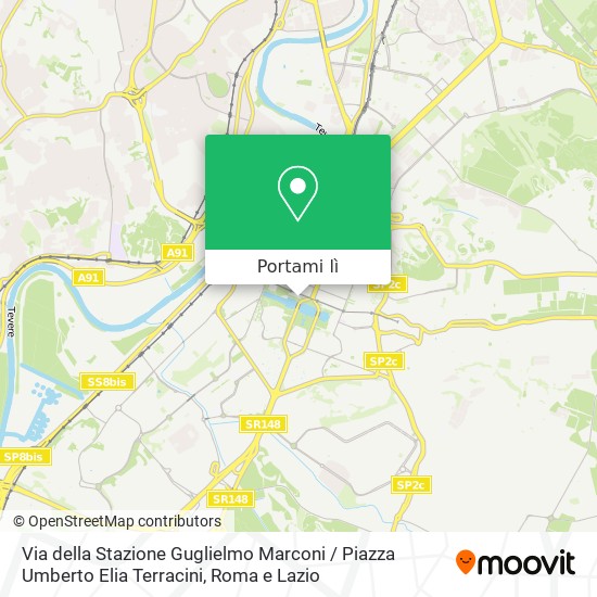 Mappa Via della Stazione Guglielmo Marconi / Piazza Umberto Elia Terracini